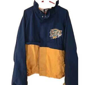 VTG 90s Salt Lake Buzz Bees Full Zip Cotton Jacket Sz XL Rare Colorblock